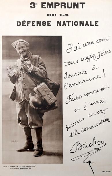 M. Kivatizky «3e Emprunt de la Défense Nationale - J'ai une perm', Brichou» (1916)...