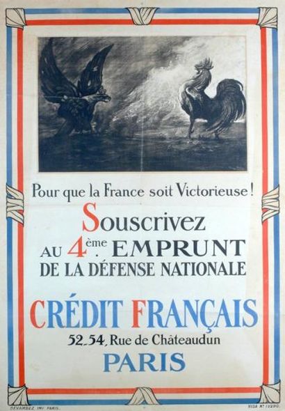 Georges Scott 1916 «Pour que la France soit Victorieuse!» - Souscrivez au 4ème Emprunt...