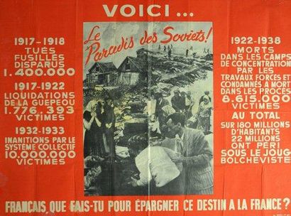 null «Voici... Le paradis des soviets! 1922-1938 - Français, que fais-tu pour épargner...