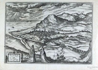 NAPLES - ITALIE (PLAN DE LA FORTERESSE DE PORTO LONGONE) 1601. Gravée à l'eau-forte...