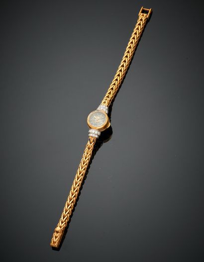 null JAEGER LECOULTRE
BRACELET WATCH round lady in platinum (min. 800‰) and yellow...