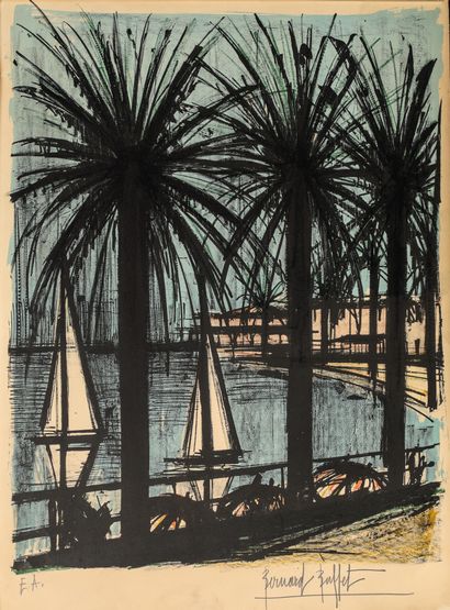 Bernard BUFFET (1928-1999)
Les palmiers
Lithographie...