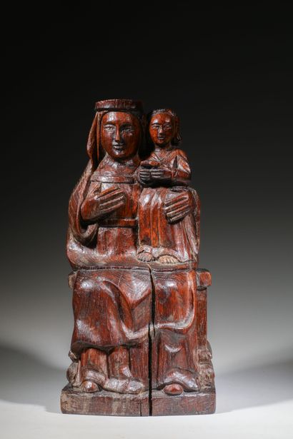 Vierge à l'enfant
Sculpture en bois Haut...