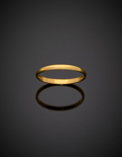null ALLIANCE in yellow gold (750‰). Finger : 60. Weight: 2.5 g.
