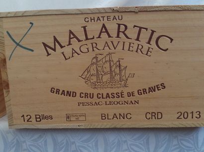 null 12 CHATEAU MALARTIC LAGRAVIERE Blanc Pessac Léognan 2013 75cl