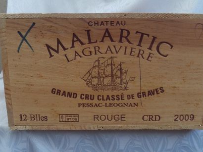 null 12 CHATEAU MALARTIC LAGRAVIERE Rouge Graves GCC 2009 75cl