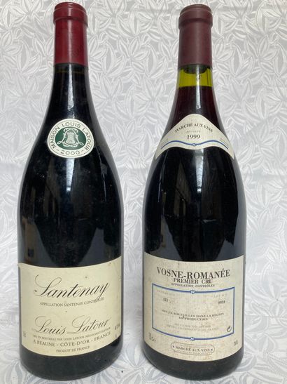 null 1 VOSNE ROMANEE 1ER CRU Marché aux vins 1999 150cl
1 SANTENAY Rouge Louis Latour...