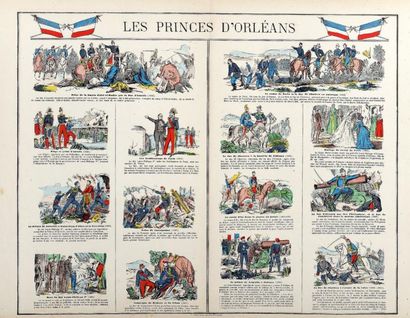 null «LES PRINCES D'ORLÉANS» - Imagerie du Pellerin à Épinal - Après 1872. (prise...
