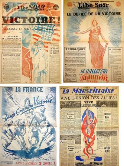 null SECONDE GUERRE MONDIALE (1939-1945) - Environ 300 journaux: «Franc- Tireur»...