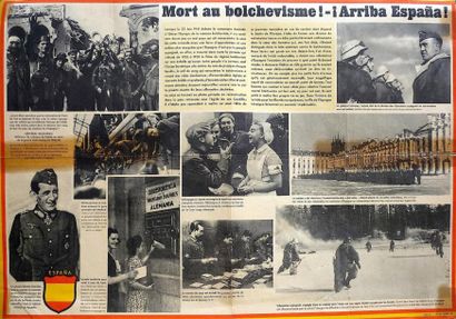 ESPAGNE «Mort au Bolchevisme! Arriba Espana!». (59 x 84) - Non entoilée - État B