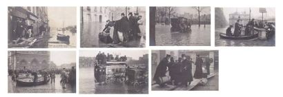 PARIS Inondations 1910. Album contenant 96 c.p.a. éditeur ND Phot. (qualité carte...