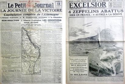 null JOURNAUX 1914-1918: trois recueils du journal l'Eclair, Juillet, Septembre,...