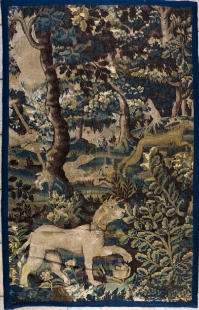 null Fragment de tapisserie des Flandres Fin XVIème début XVIIème siècle «Audenarde»...