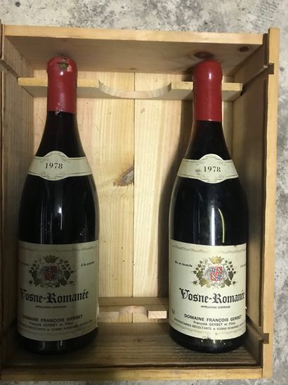 null Domaine de François GERBET, 2 bouteilles de Vosne Romanée 1978