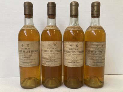 null 4 bottles CHÂTEAU LAVILLE HAUT BRION Graves Blanc GCC 1966 75cl E.T. B.G.