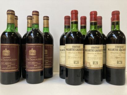 null 7 bottles CHÂTEAU LAROSE TRINTAUDON Haut Médoc cru bourgeois 1978 75cl 4xM.E....
