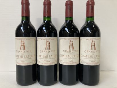 null 4 bottles GRAND VIN DE CHÂTEAU LATOUR Pauillac 1er GCC 1994 75cl