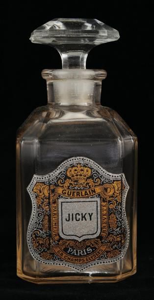 Guerlain «Jicky» Flacon en verre réalisée par les Verreries Pochet et du Courval,...