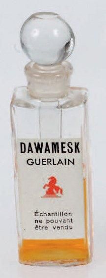 Guerlain «Dawamesk» Flacon testeur en verre de forme rectangulaire, bouchon boule,...