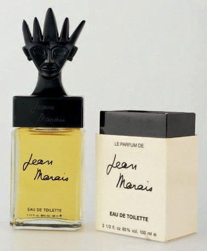 Jean MARAIS «Le Parfum de Jean Marais» Flacon en verre, bouchon de couleur noir,...