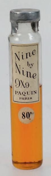 Paquin «Nine by Nine» Flacon en verre modèle tube, capsule scellée. PDO. Etiquette...