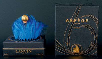 LANVIN «ARPÈGE» ÉDITION «RÊVE BLEU» Flacon en verre modèle boule noire, édition limitée...