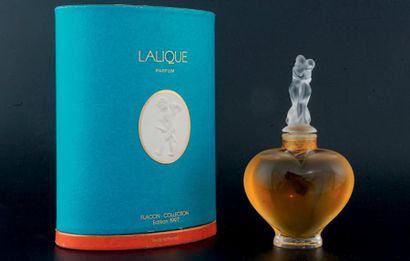 LALIQUE FRANCE MODÈLE «AMOUR» Flacon en cristal, édition limitée à 5000 exemplaires,...