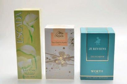 null LOT DE TROIS PARFUMS, Van Cleef & Arpels, Worth et Escada