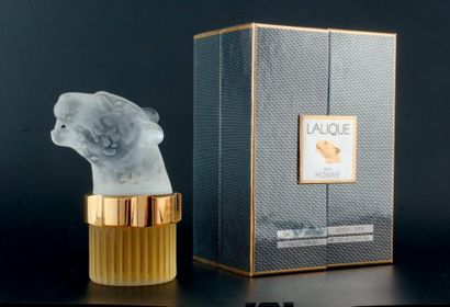 LALIQUE FRANCE COLLECTION MASCOTTE MODÈLE «PANTHÈRE» Flacon en cristal, série limitée...