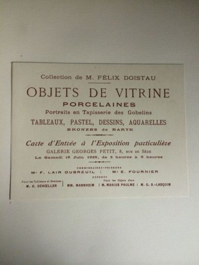 null Lot de 5 catalogues de Ventes Collection Emile Straus Collection Von Passavani...