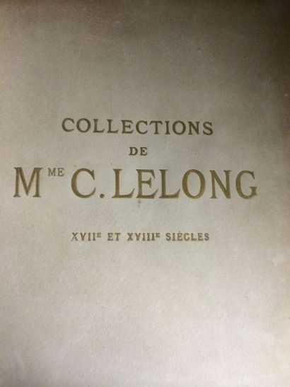 null Catalogue de la Collection LELONG (2 volumes) COLLECTION HOMBERG Collection...