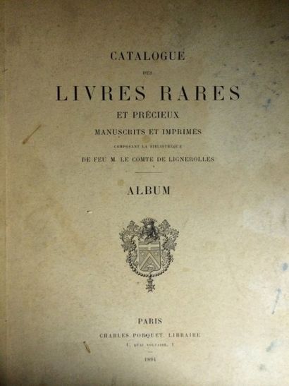 null 4 Catalogues dont Collection Eugène FISCHHOF Catalogue des livres rares et précieux.......