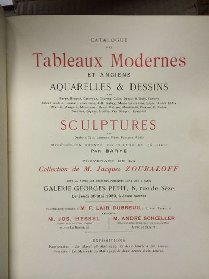 null 8 Catalogues dont vente Saint ALBIN, Saint AUBIN, ZOUBALOFF
