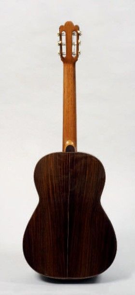 null Guitare espagnole de Enrique SANFELIU Barcelone 1936 Fond et éclisses en palissandre,...