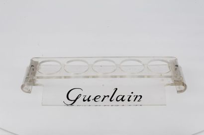 Guerlain Présentoir rectangulaire pour cinq flacons testeurs de section circulaire....