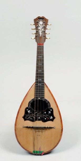 null Mandoline napolitaine de GECCHERINI Umberto, faite à Naples, c.1900
Caisse en...