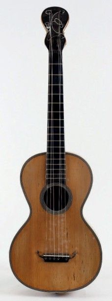 null Guitare Romantique Anonyme de Mirecourt, c. 1830 (ancienne marque au fer dont...