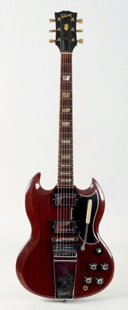 null Guitare électrique Solidbody de marque GIBSON modèle SG standard de 1966, n°...