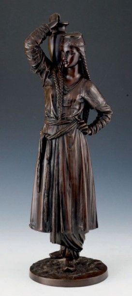 August Joseph PEIFFER (1832-1886) LA PORTEUSE DE CRUCHE
Sculpture en bronze à patine...