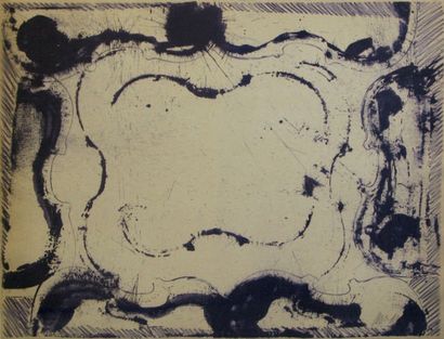 ARMAN (1928-2005) 
VIOLON CADRE VIOLET
Lithographie en couleur sur papier, signée...