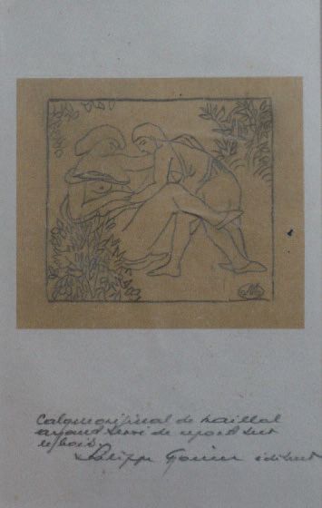 Aristide MAILLOL (1861-1944) 
COUPLE OU L'ART D'AIMER (probablement une illustration...