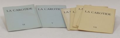 null CAROTIDE. LA CAROTIDE. II.— V.— VII. [Alès, P.-A. Benoit], 1956-1957; 7 fascicules...