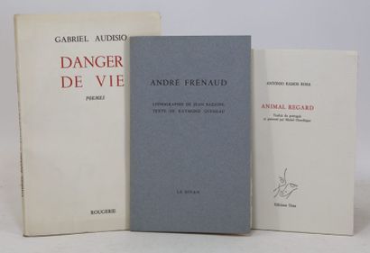QUENEAU (Raymond) ANDRÉ FRÉNAUD.
Lithographie de Jean Bazaine, texte de Raymond Queneau....