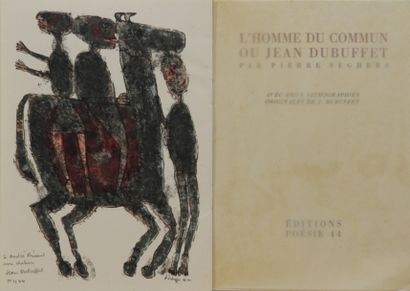 SEGHERS (Pierre) L'HOMME DU COMMUN OU JEAN DUBUFFET. Paris, Seghers, Poésie 44, 1944;...