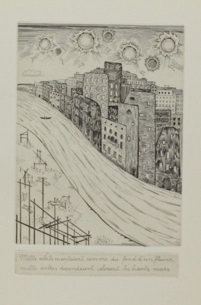 TARDIEU (Jean) POÈMES. Burin de Roger Vieillard. [Paris], Éditions du Seuil, 1944;...