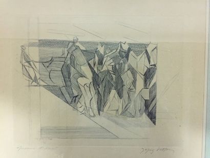 Jacques VILLON (1875-1963) 
Personnages - 1951
Gravure sur papier
Signé en bas à...