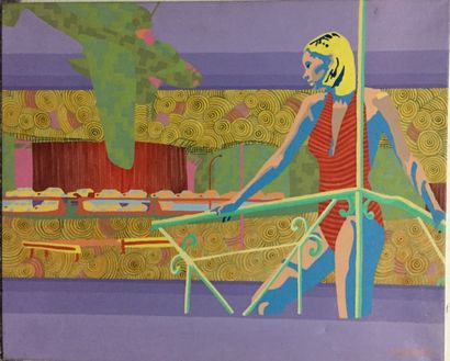 Yves AUBRY-MORE (né en 1957) 
Saison de feuilles, 1995
Acrylique sur toile, signée...