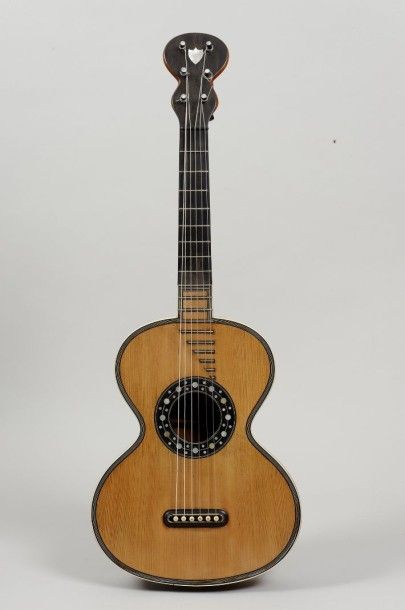Guitare romantique anonyme modèle Legnani,...
