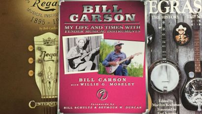 null Lot de 3 ouvrages: Regal music instruments, The big book of blue grass, Bill...