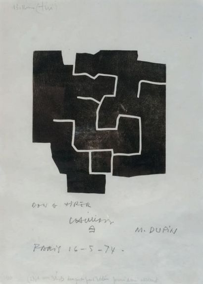 Eduardo CHILLIDA (1924-2002) 
Composition
Lithographie numérotée 28/150 signée en...